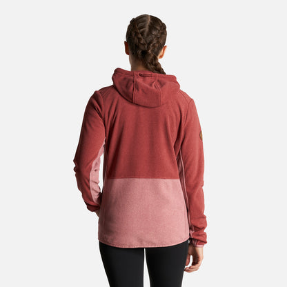 Poleron Mujer Stripes Nano-F Full Zip Hoody Ladrillo Lippi