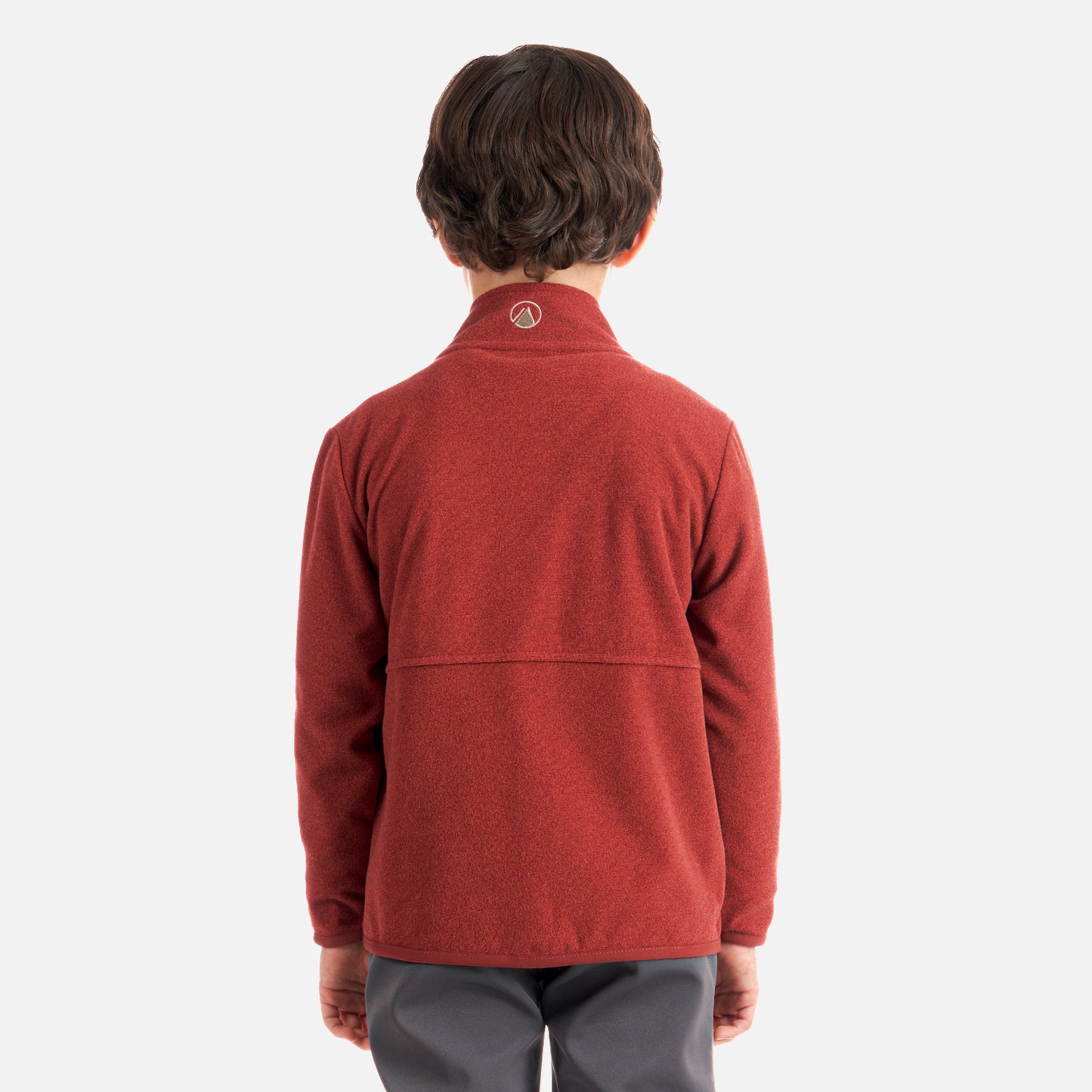 Poleron Niño Stripes Nano-F Full Zip Terracota Lippi