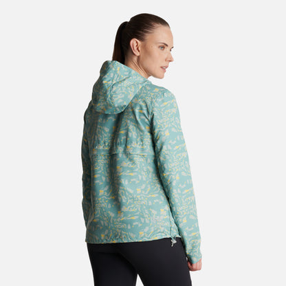 Chaqueta Mujer  Nightfall WindBreaker Hoody Jacket Print Turquesa Lippi