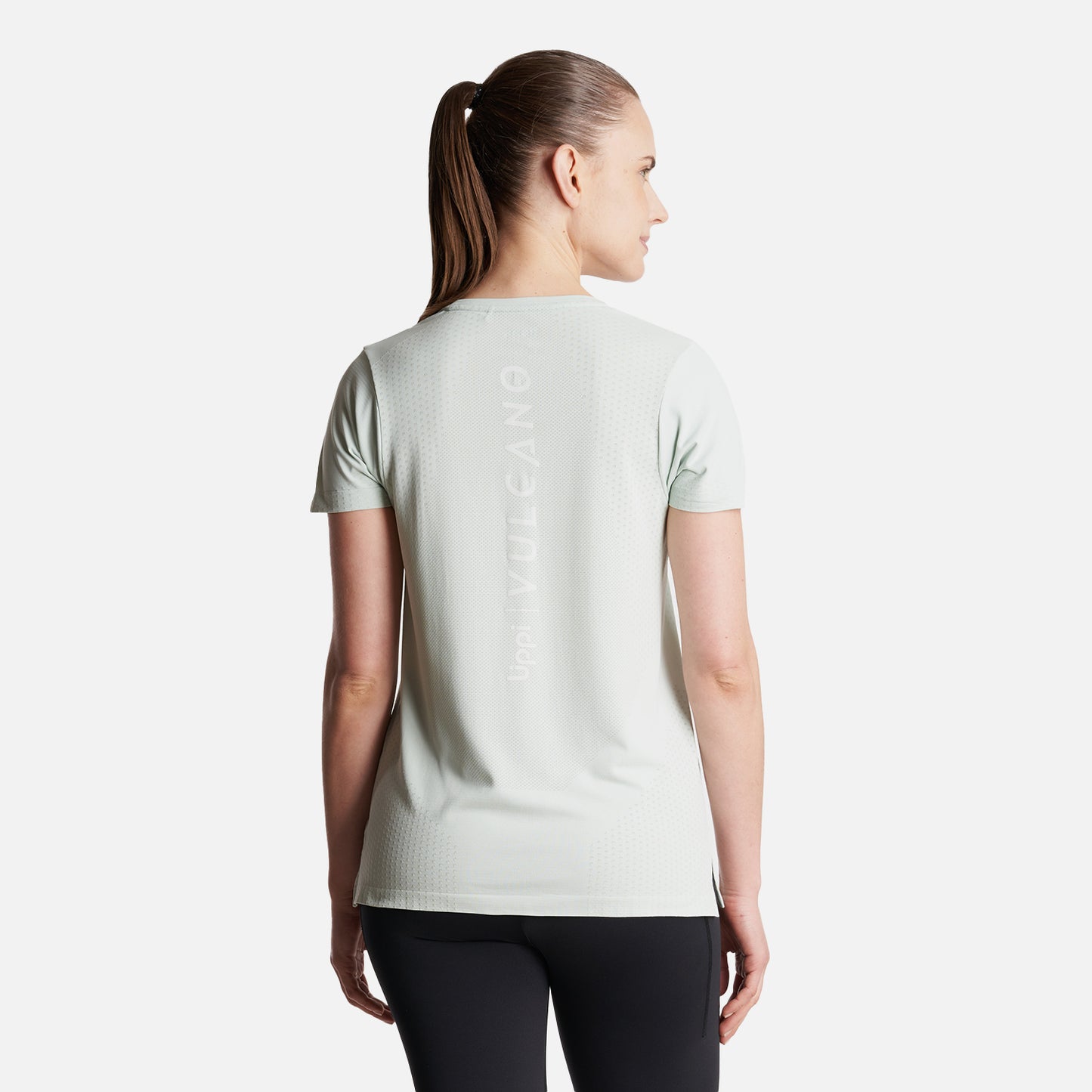 Polera Mujer  4 Run Seamless Trail Short Sleeve T-Shirt Celeste Lippi