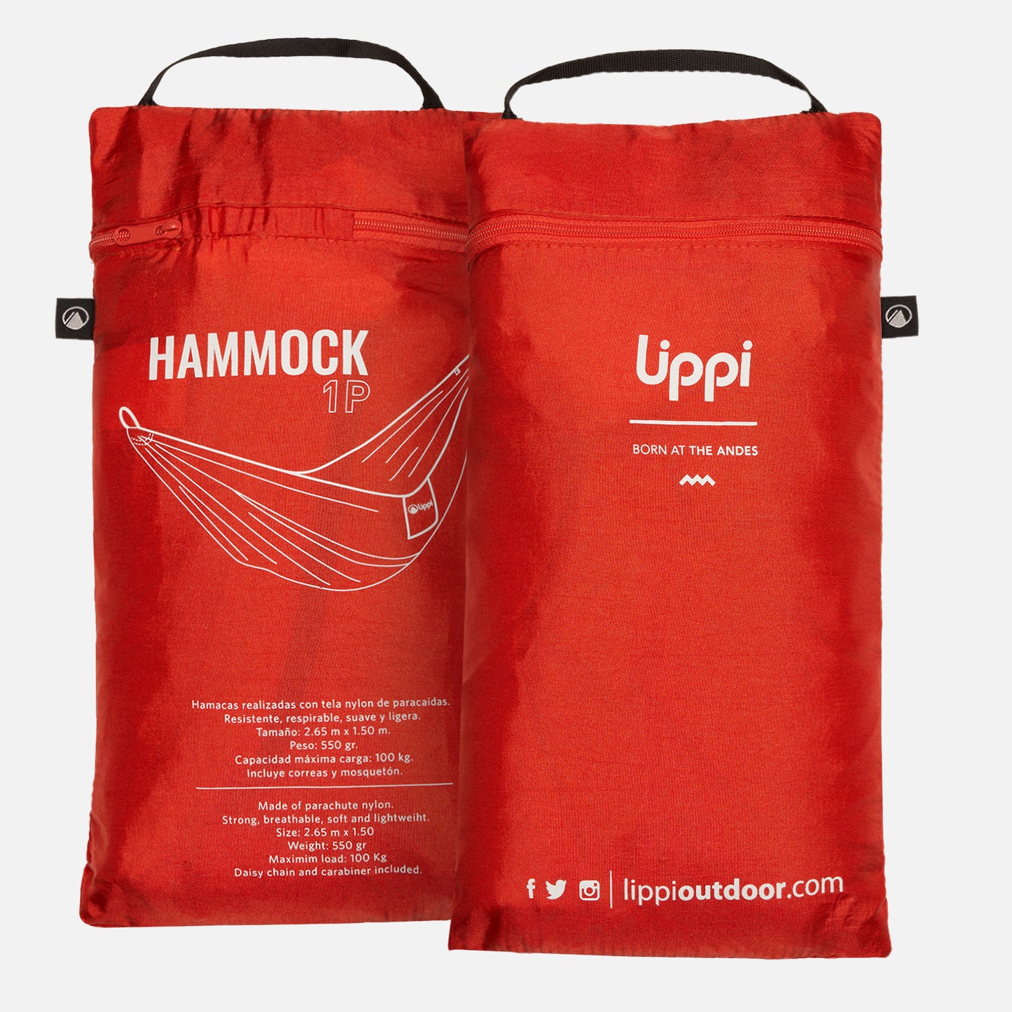 Hamaca B-Light Hammock Rojo Lippi