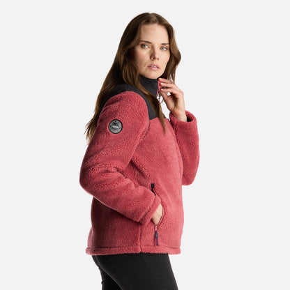 Chaqueta Mujer Glaciar Sherpa Pro Jacket Rosado Oscuro Lippi