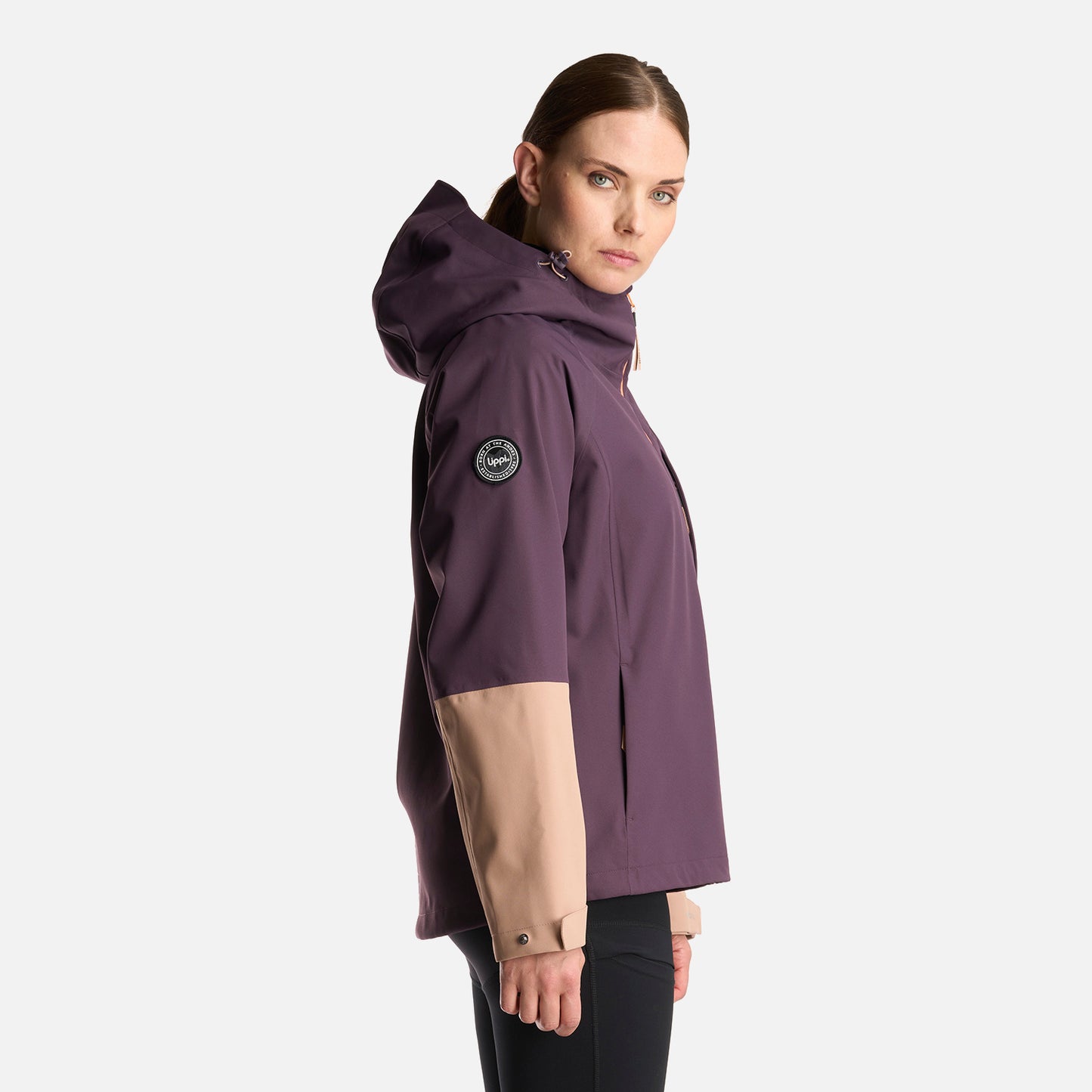 Chaqueta Mujer Massif B-Dry Hoody Jacket Morado Oscuro Lippi