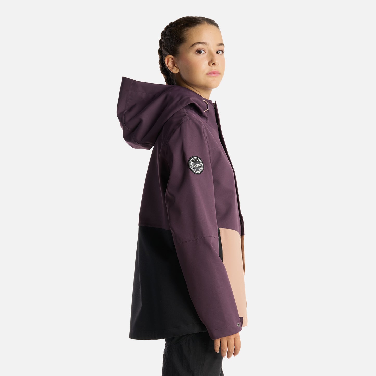 Chaqueta Teen Girl Massif B-Dry Hoody Jacket Morado Oscuro Lippi