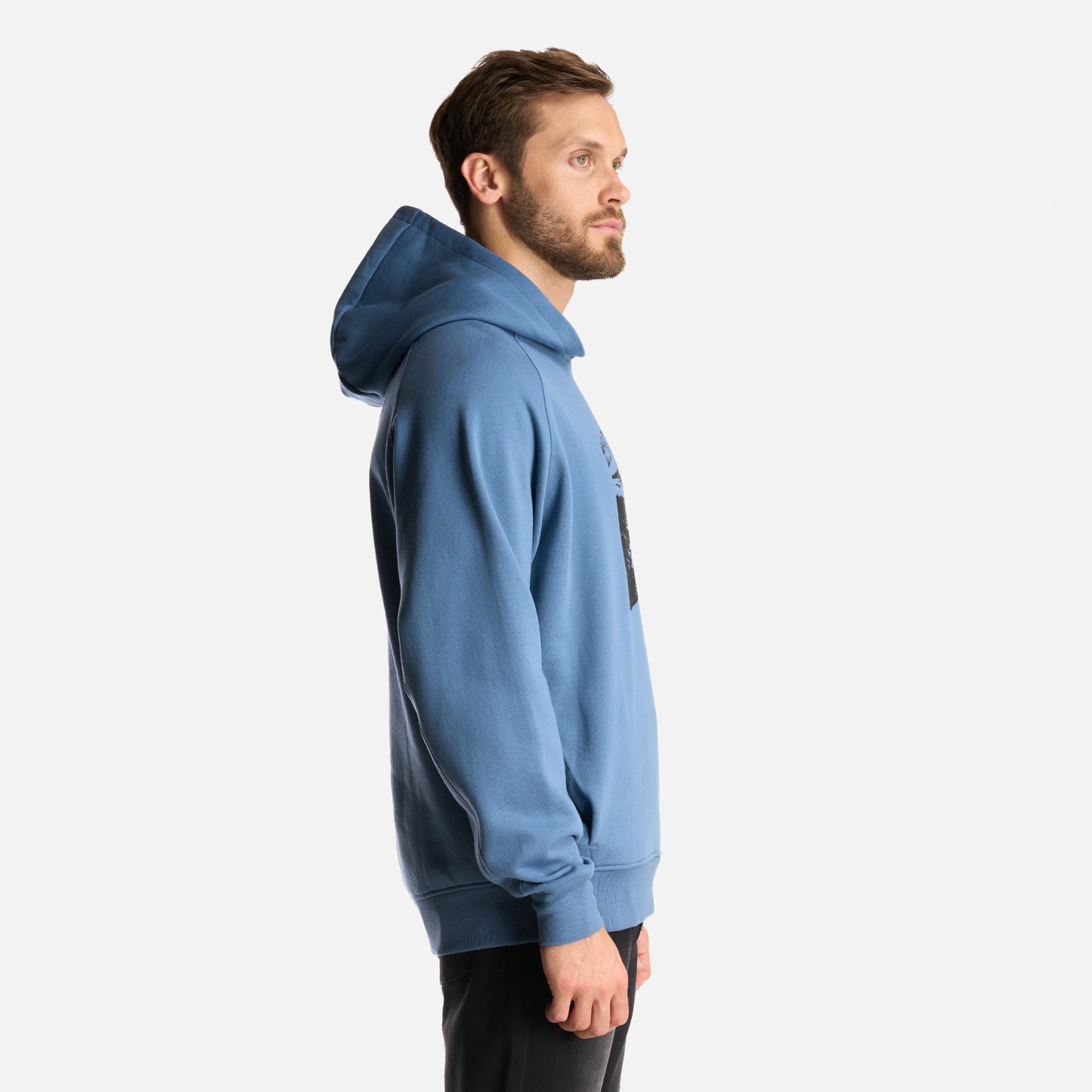 Poleron Hombre Insigne Hoody Sweatshirt Front Print Azul Grisaceo Lippi