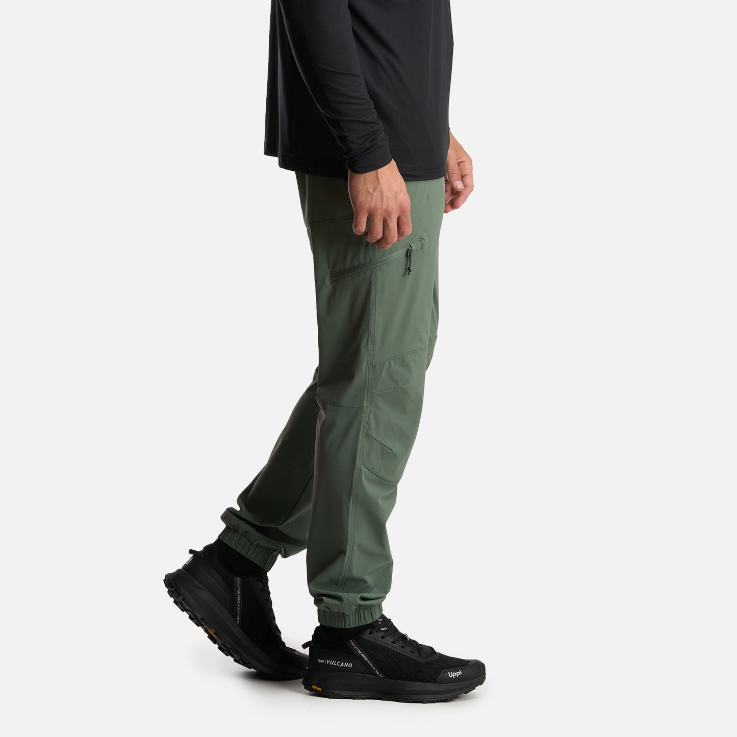 Pantalon Hombre PureTrek Q-Dry Pants Verde Musgo Lippi