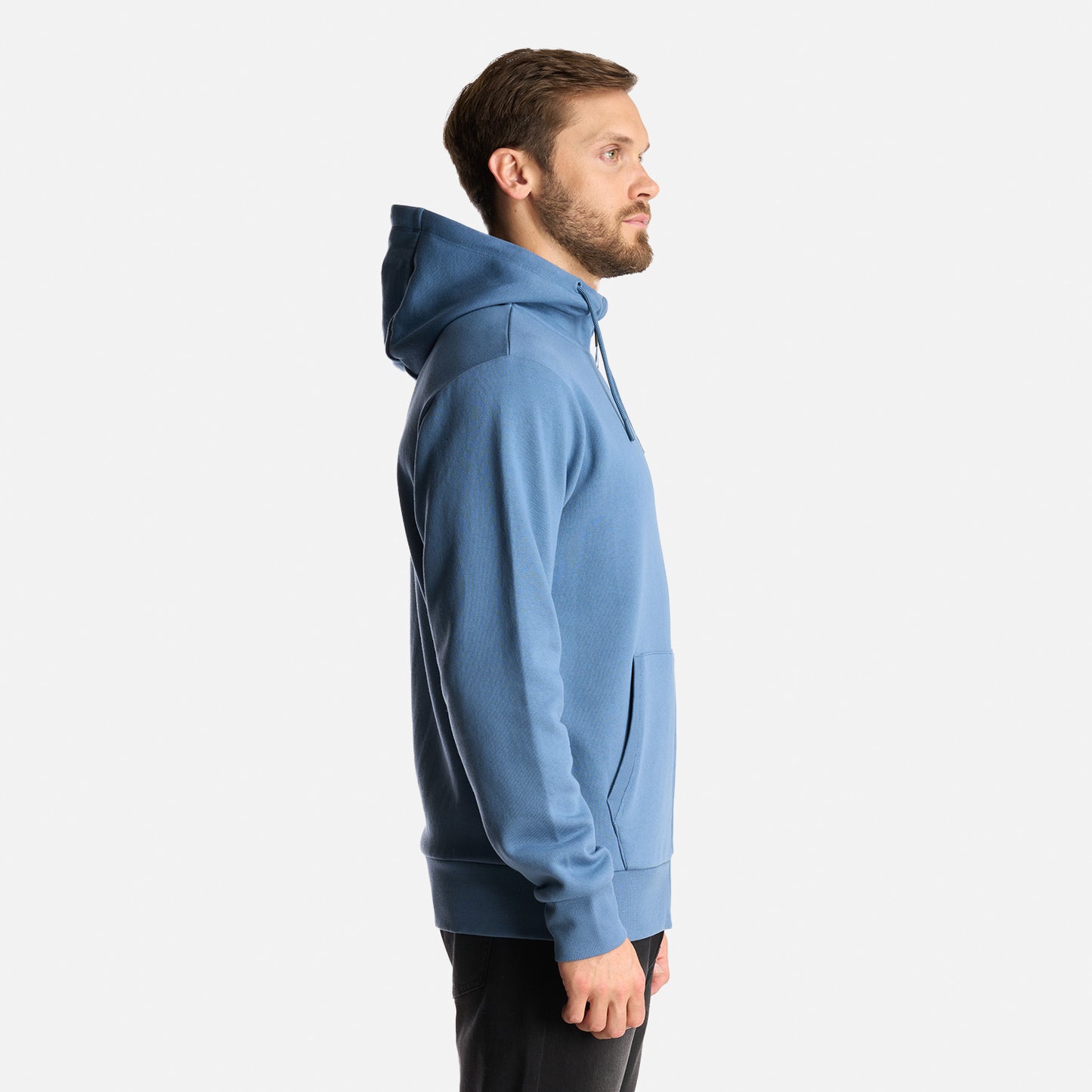 Poleron Hombre Ulmo Full Zip Hoody Sweatshirt Azul Grisaceo Lippi