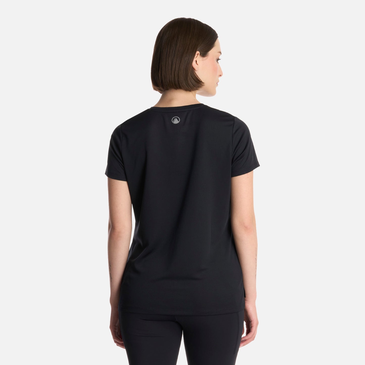 Polera Mujer Core V-Neck Q-Dry T-Shirt Negro Lippi