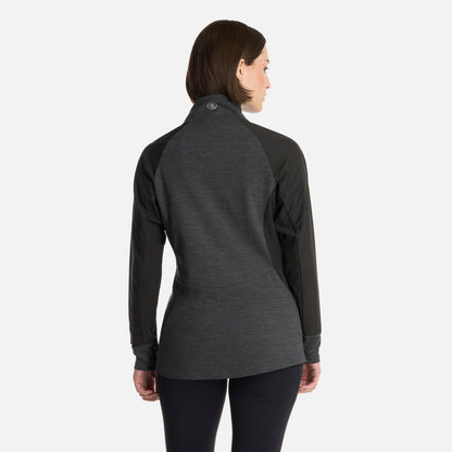 Polerón Mujer Egger 1/4 Zip Negro Lippi