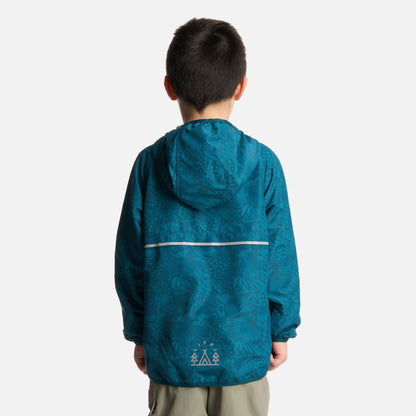 Chaqueta Niño Nightfall WindBreaker Hoody Jacket Print Petroleo Lippi