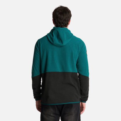 Polerón Hombre Stripes Nano-F Full Zip Hoody Petroleo Lippi