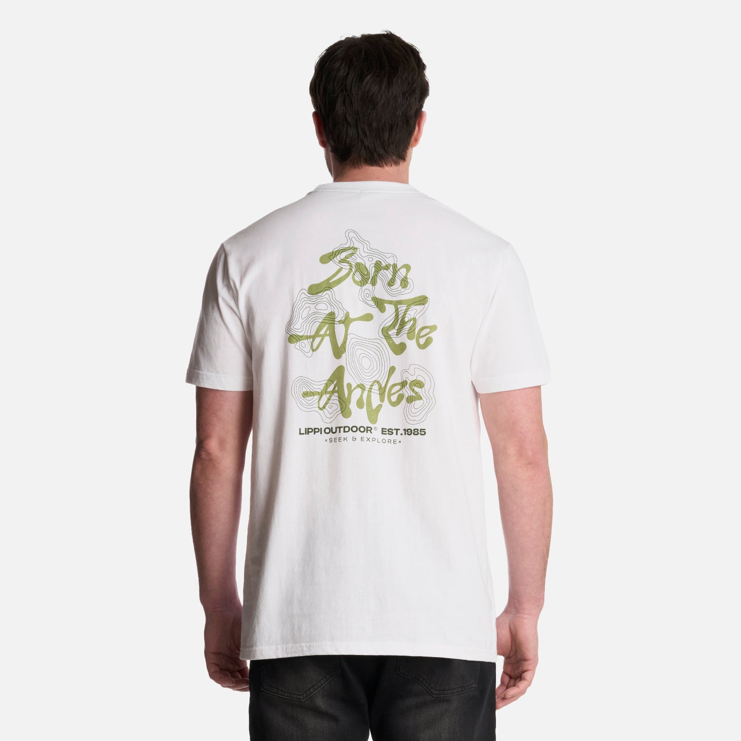 Polera Hombre Explore T-Shirt Blanco Lippi