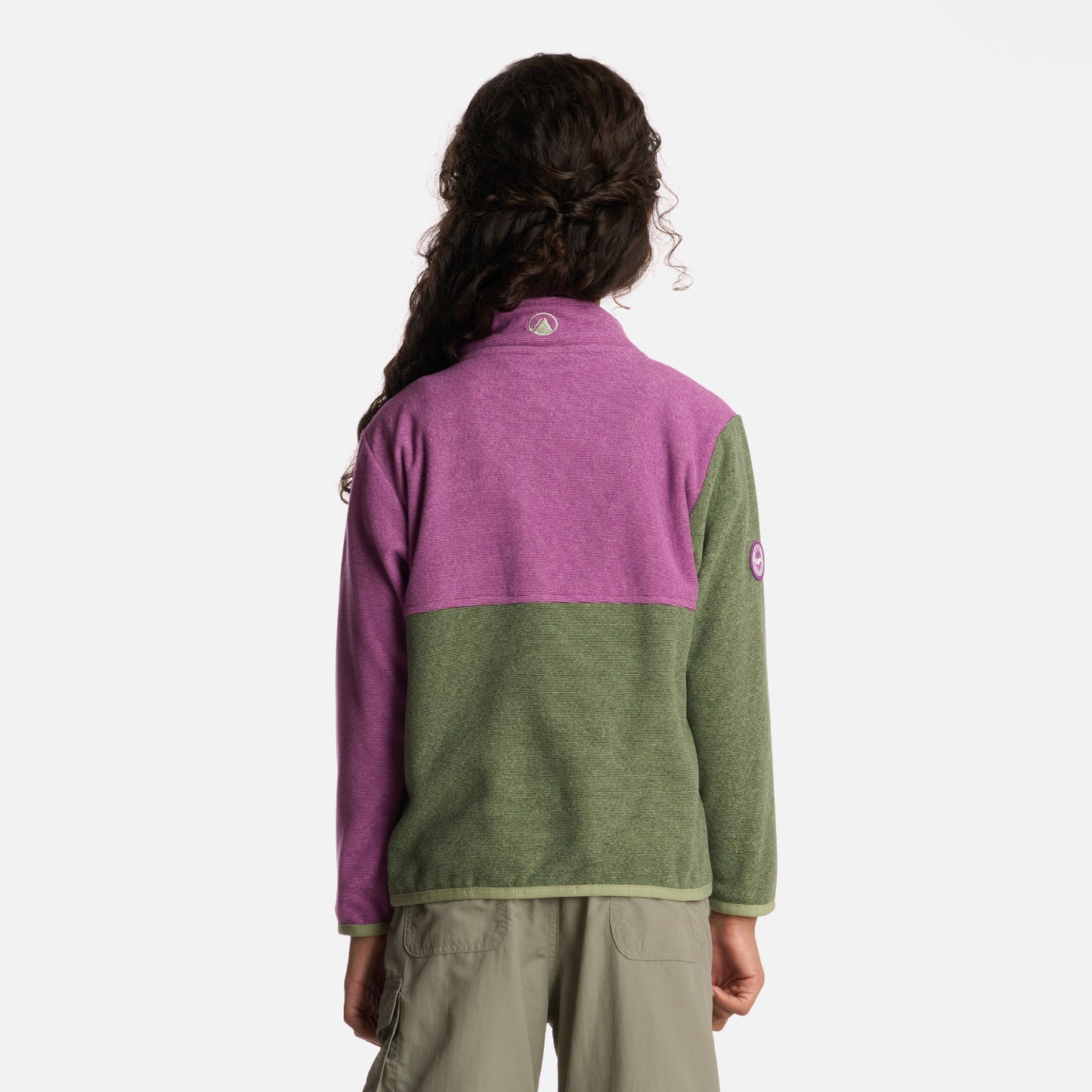 Polerón Niña Stripes Nano-F Full Zip Jade Lippi