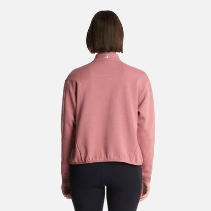 Polerón Mujer DownStreet 1/4 Zip Sweatshirt Rosa Oscuro Lippi