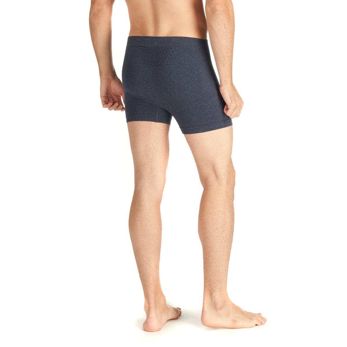 Ropa Interior Hombre Pack Skintec Seamless Boxer Gris Medio y Azul Marino Lippi