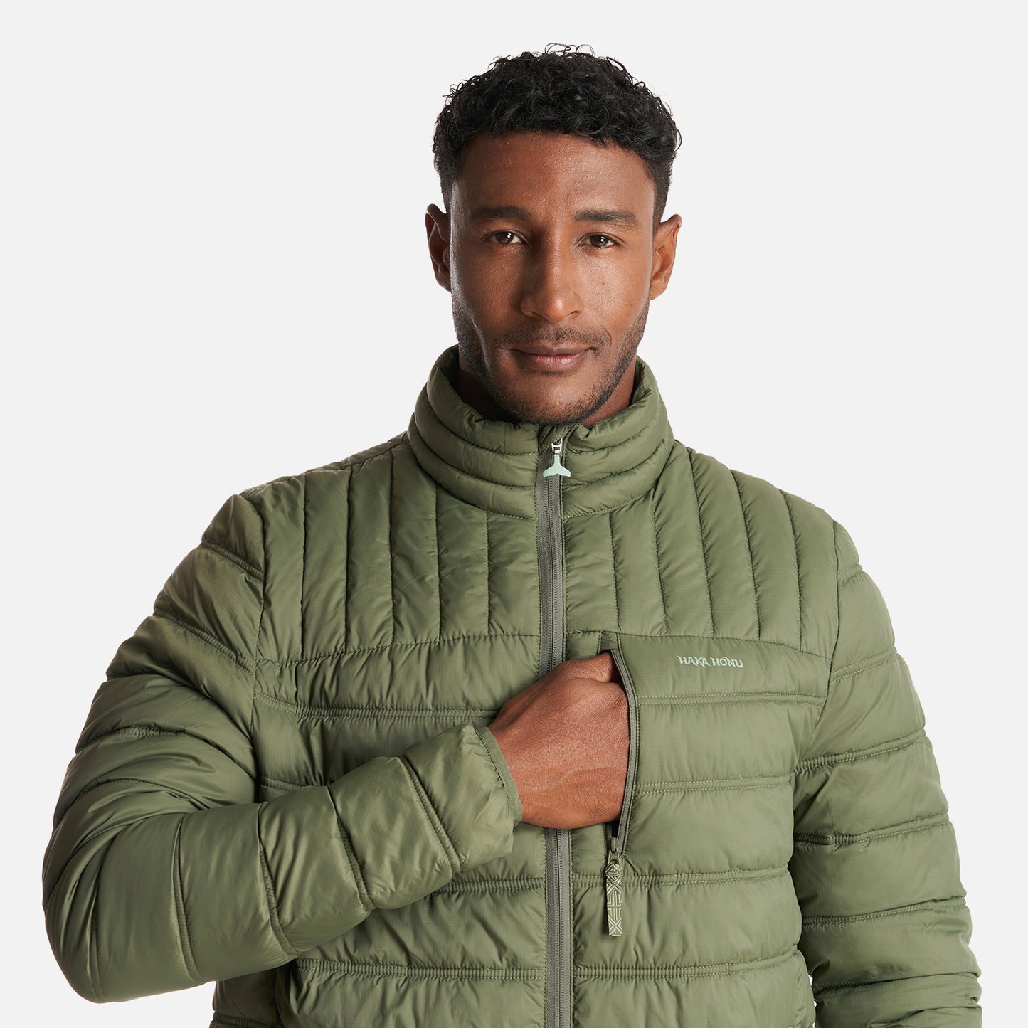 Chaqueta Hombre Ultraliviana Verde Militar Haka Honu