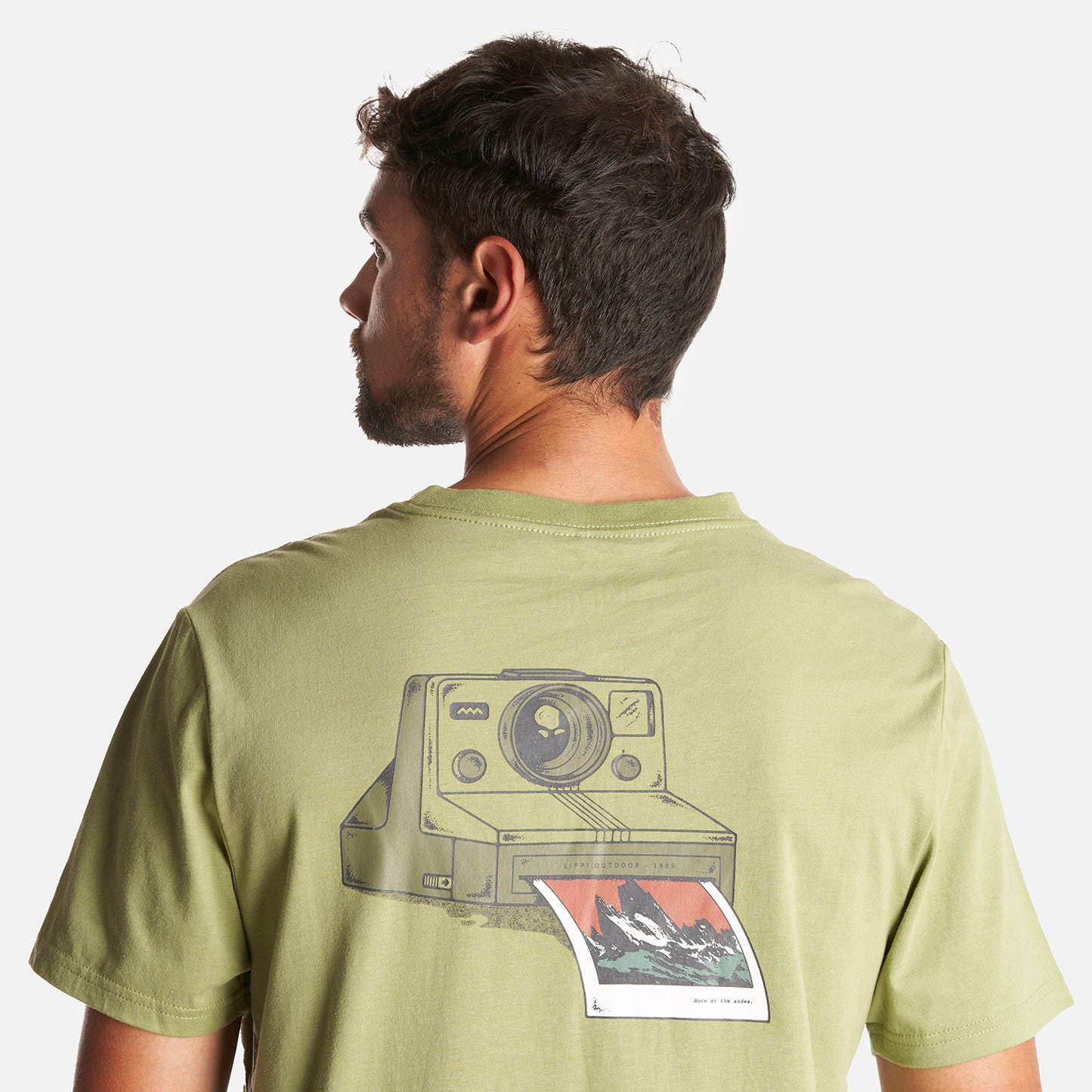 Polera Hombre Into the Mountain T-Shirt Verde Mate Lippi