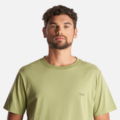 Polera Hombre Ulmo Cotton UV-Stop T-Shirt Verde Mate Lippi