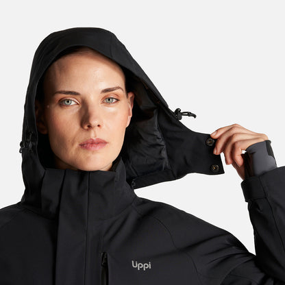 Chaqueta Mujer Andes B-Dry Hoody Jacket Negro Lippi