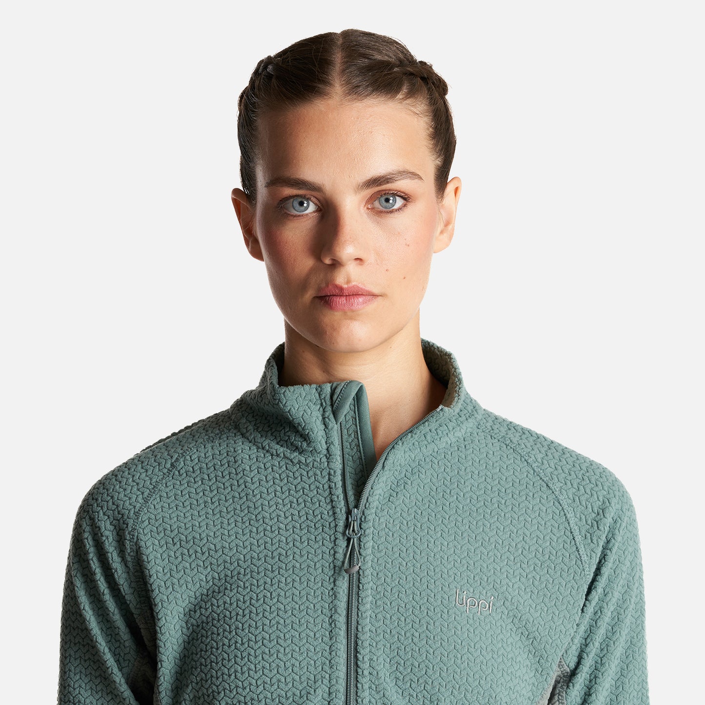 Poleron Mujer Jacaranda Nano-F 14 Zip Jade Oscuro Lippi