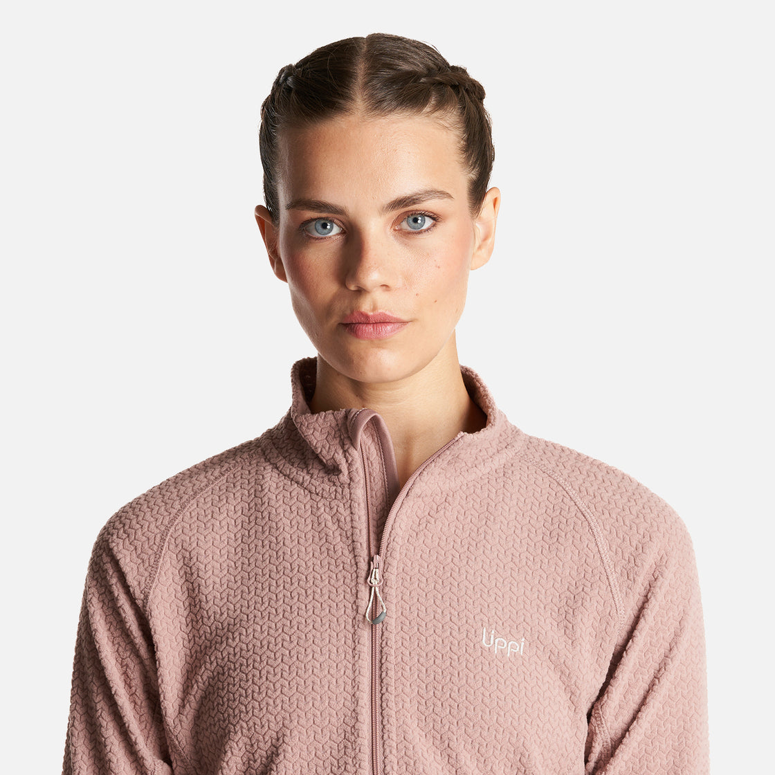 Poleron Mujer Jacaranda Nano-F 14 Zip Rosa Claro Lippi