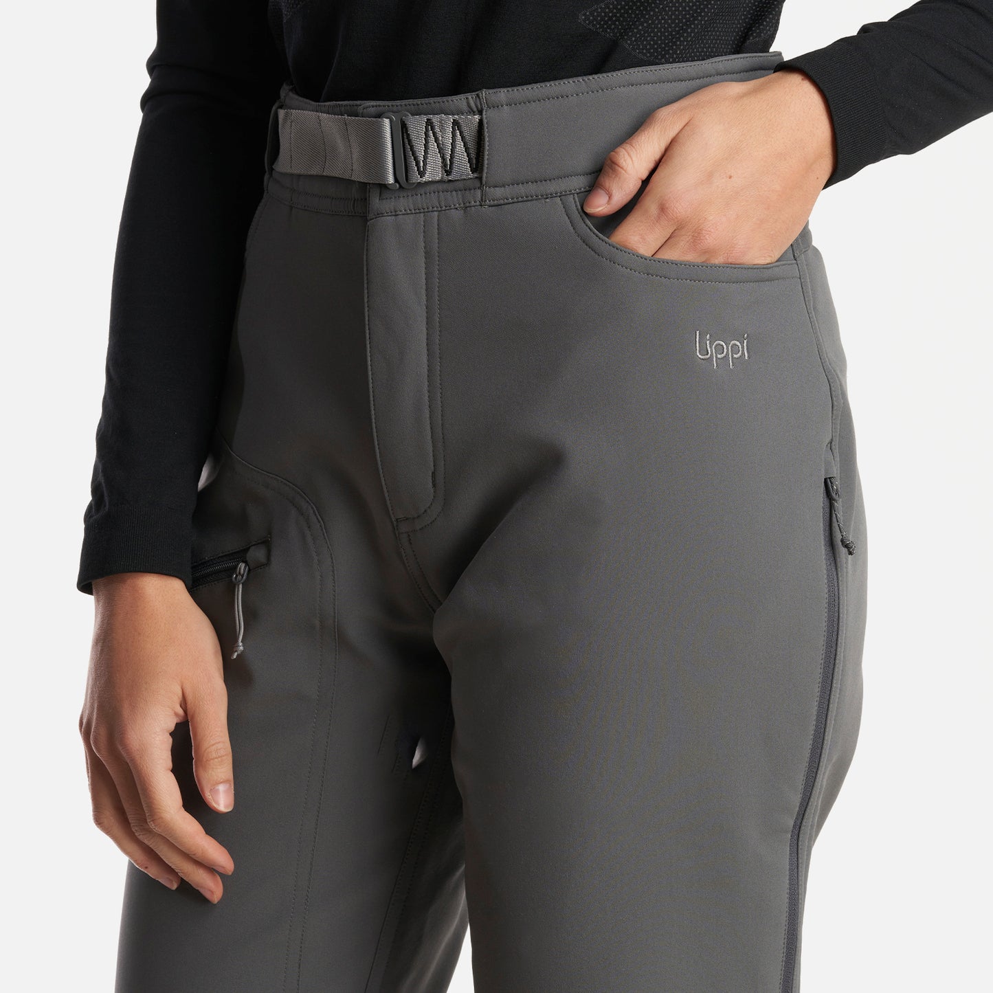 Pantalon Mujer Kimball Softshell Pants Gris Medio Lippi