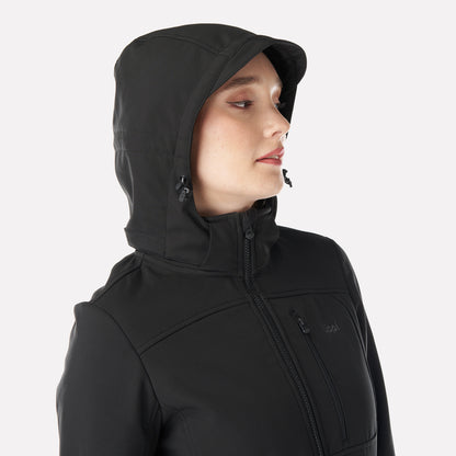 Chaqueta Mujer Macaya Softshell Hoody Jacket Negro Lippi