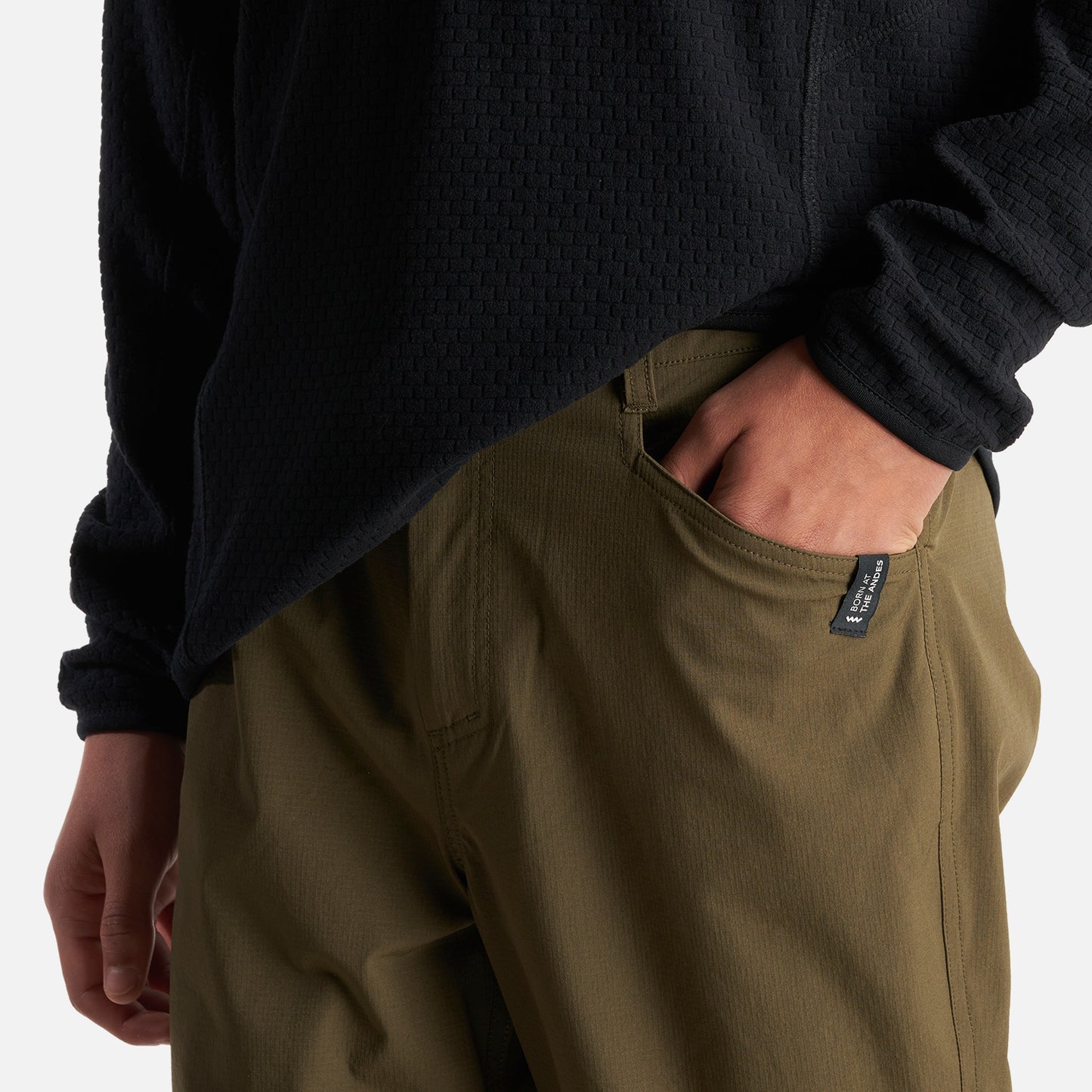 Pantalon Teen Boy Pardo Mix-2 Q-Dry Pants Verde Militar Lippi