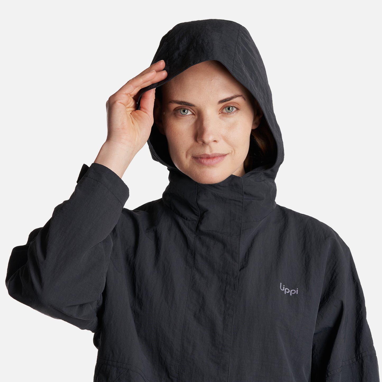 Chaqueta Mujer  CityMe WindBreaker Hoody Jacket Negro Lippi