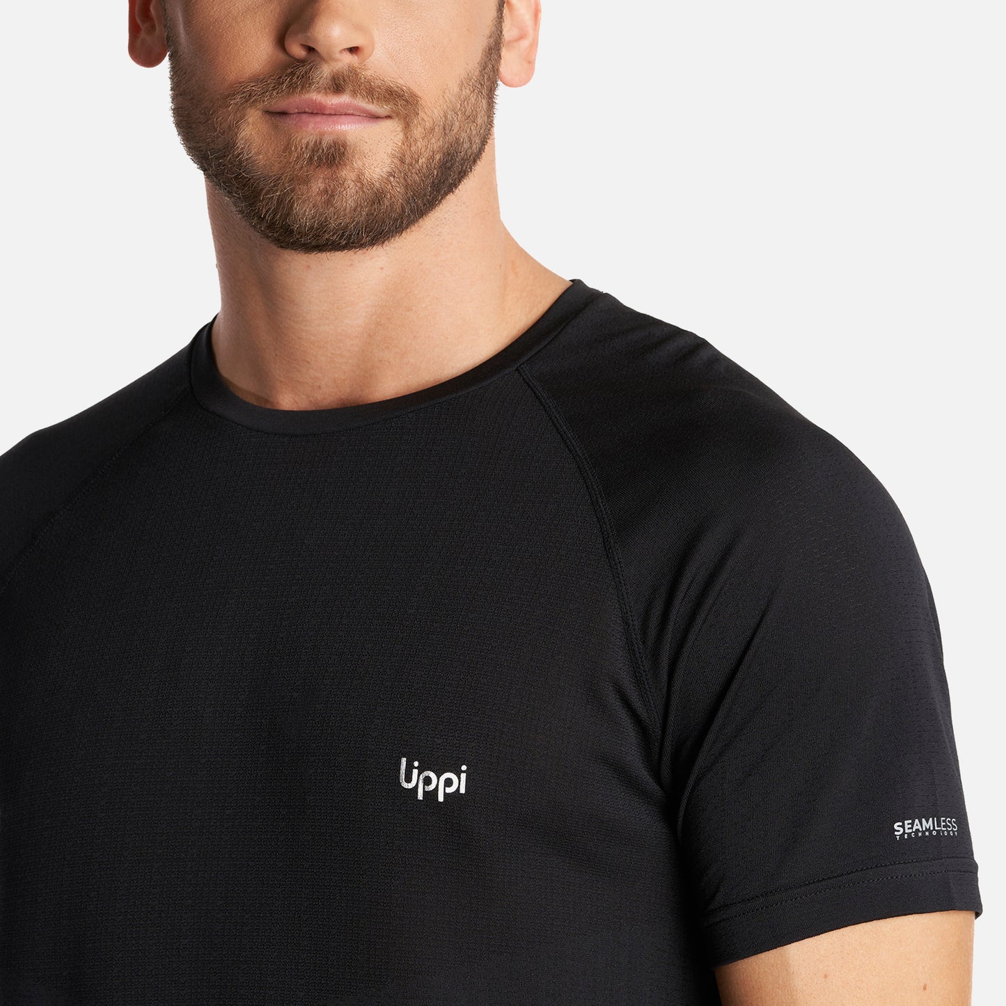 Polera Hombre Essential Sport T-Shirt Negro Lippi