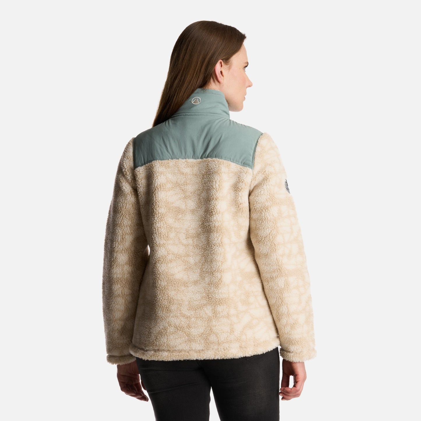 Chaqueta Mujer Glaciar Sherpa Pro Jacket Print Crema Lippi