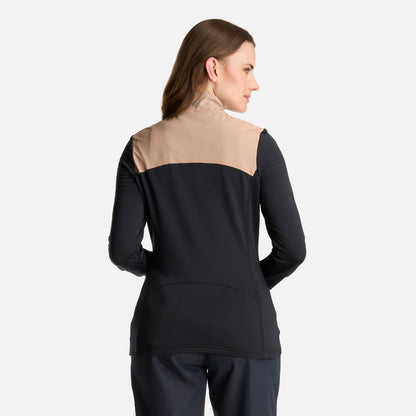 Poleron Mujer Karova Nano F 1/4 Zip Negro Lippi