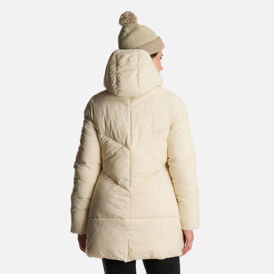 Chaqueta Mujer Long Line Steam Pro Hoody Jacket Crema Lippi