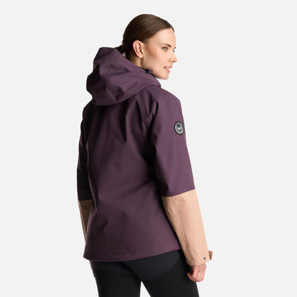 Chaqueta Mujer Massif B-Dry Hoody Jacket Morado Oscuro Lippi