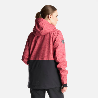 Chaqueta Mujer Sierra Nevada Light B-Dry Hoody Jacket Print rosa Lippi