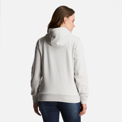 Poleron Mujer Ulmo Full Zip Hoody Sweatshirt Melange Gris Claro Lippi