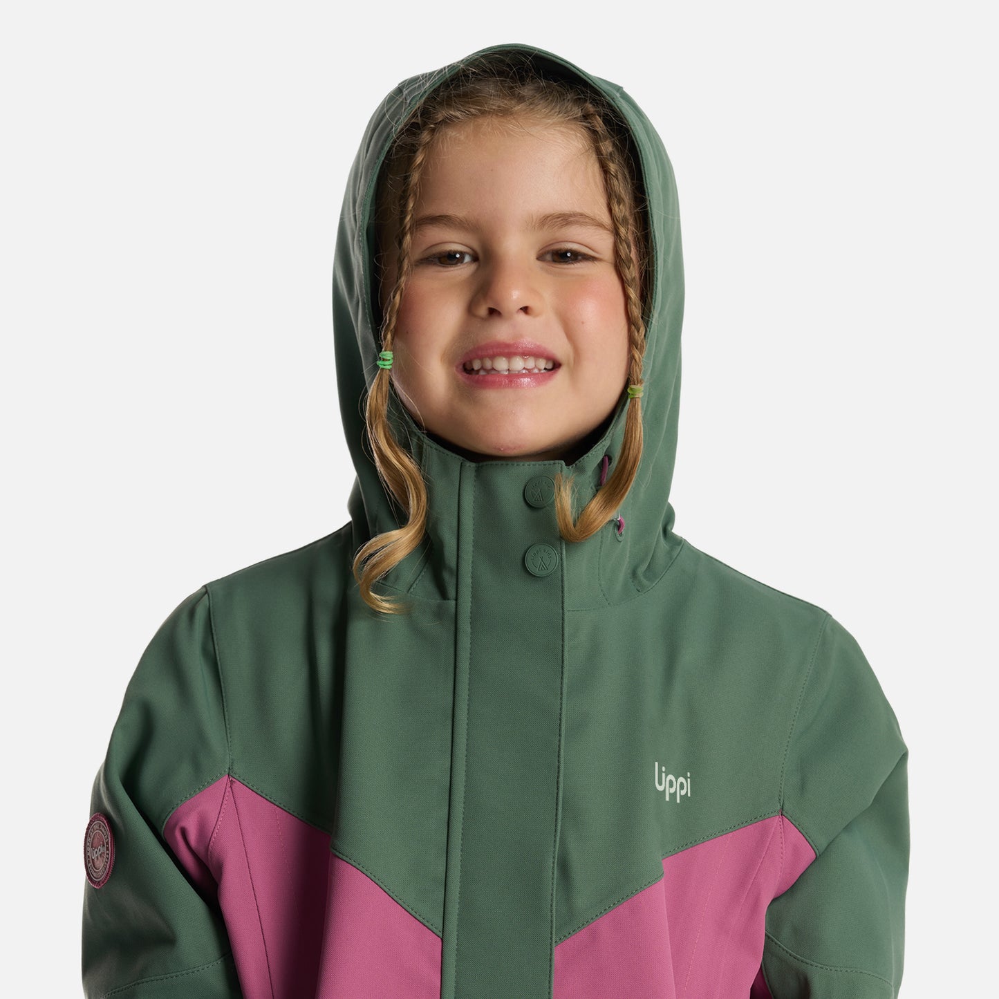 Chaqueta Niña Massif B-Dry Hoody Jacket Verde Musgo Lippi