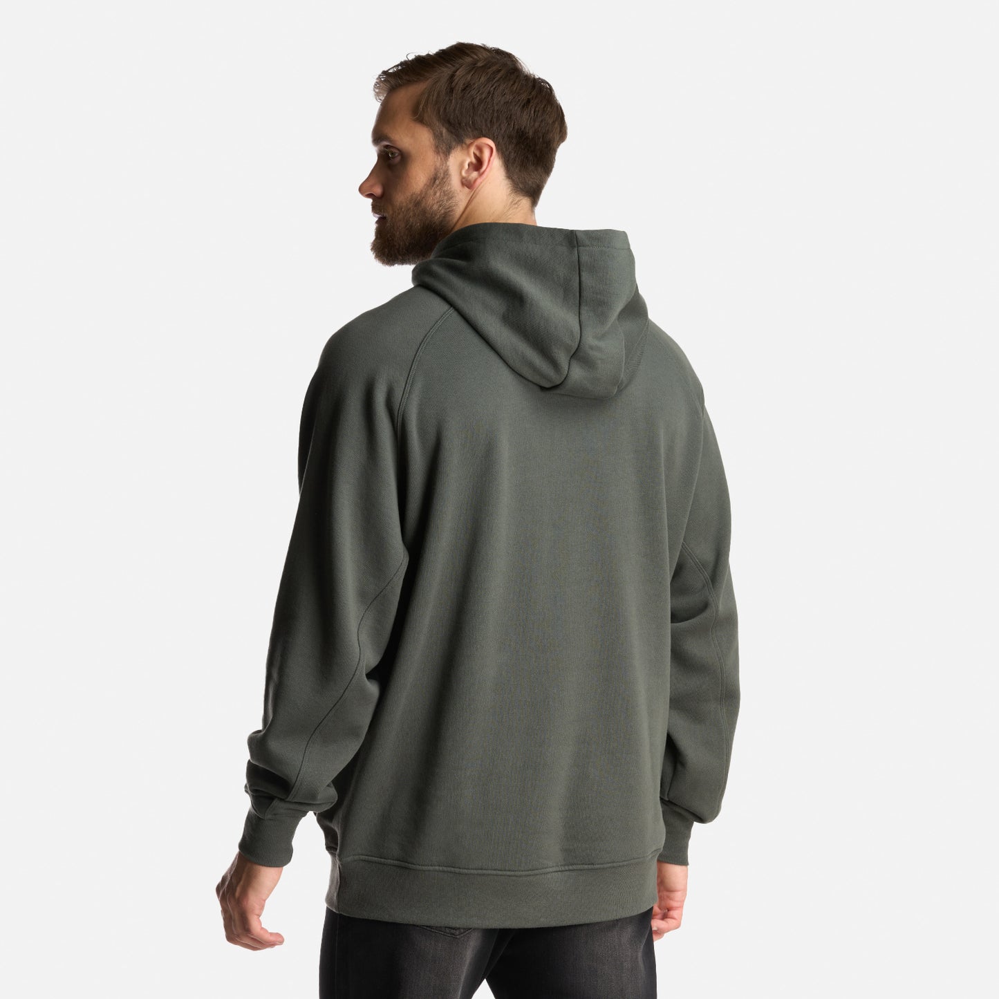 Poleron Hombre Insigne Hoody Sweatshirt Front Print Verde Militar Lippi