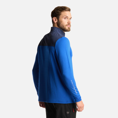 Poleron Hombre Karova Nano F 1/4 Zip Azul Lippi