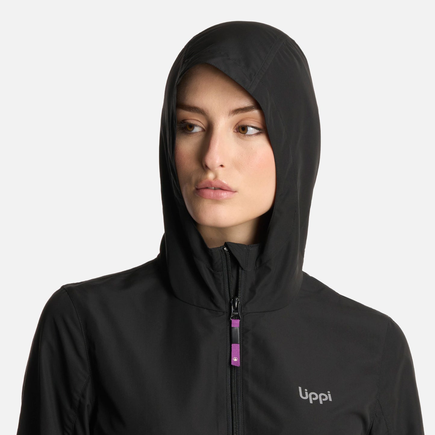 Chaqueta Mujer Nightfall WindBreaker Hoody Jacket Negro Lippi