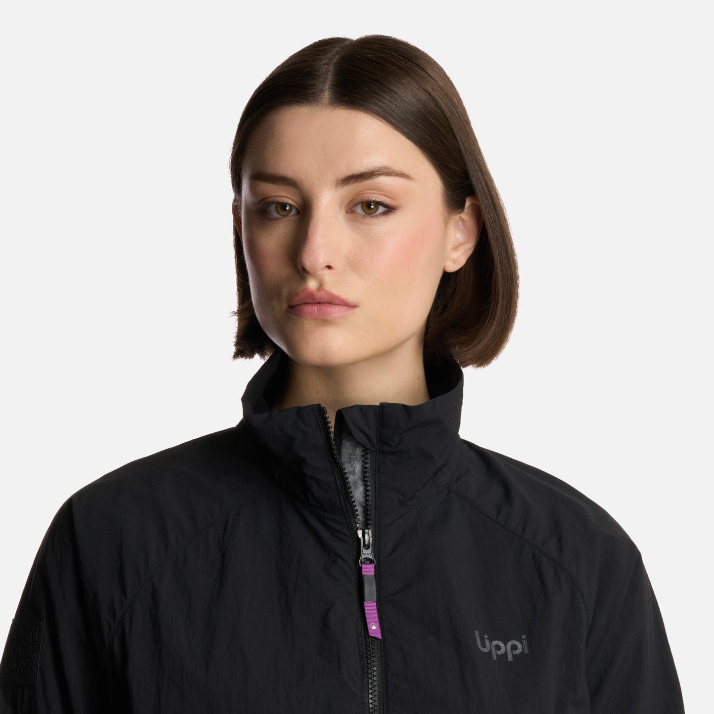 Chaqueta Mujer WindCity WindBreaker 1/4 Zip Jacket Negro Lippi