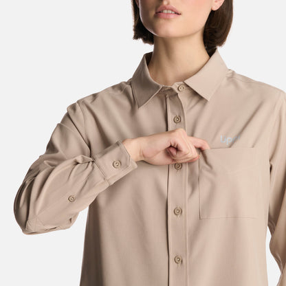 Camisa Mujer Murallon Q-Dry Shirt Taupe Lippi