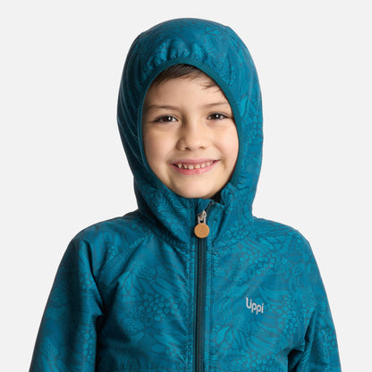 Chaqueta Niño Nightfall WindBreaker Hoody Jacket Print Petroleo Lippi