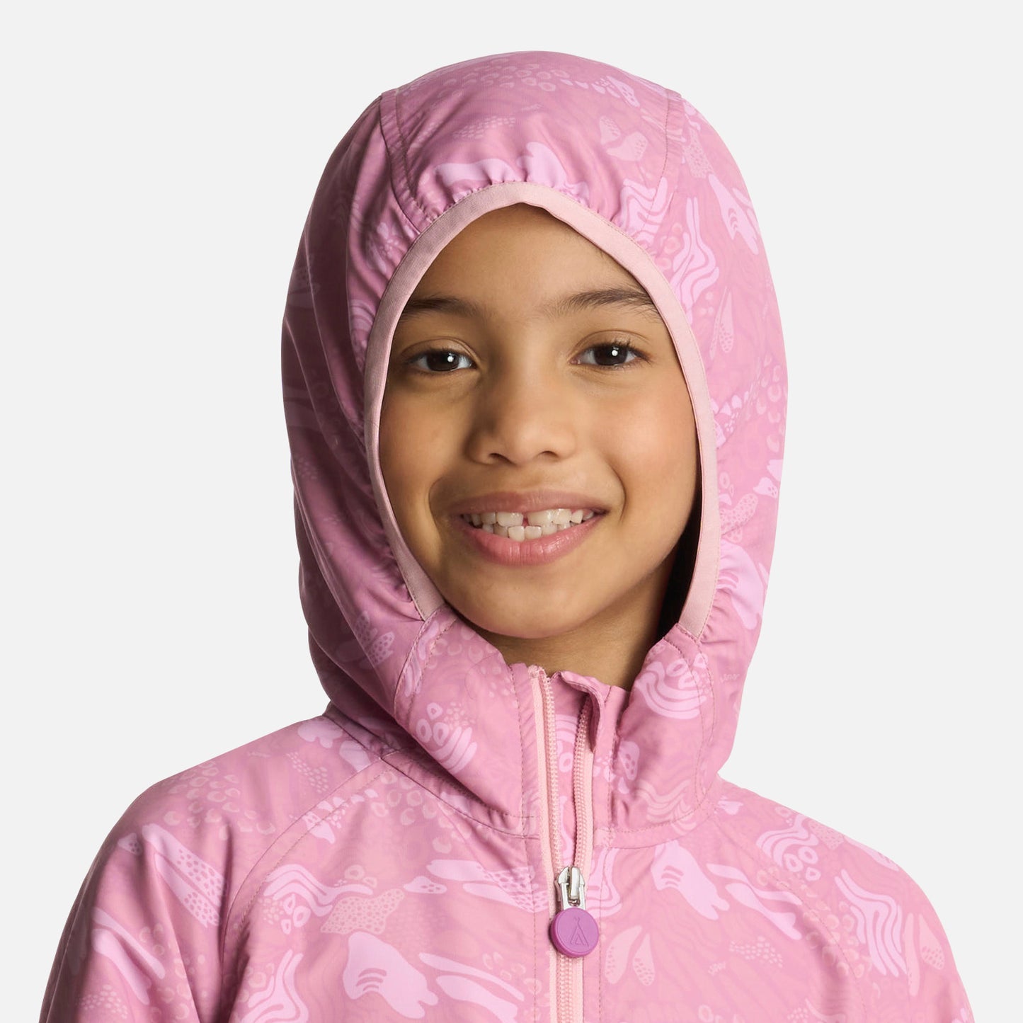 Chaqueta Niña Nightfall WindBreaker Hoody Jacket Print Rosado Lippi