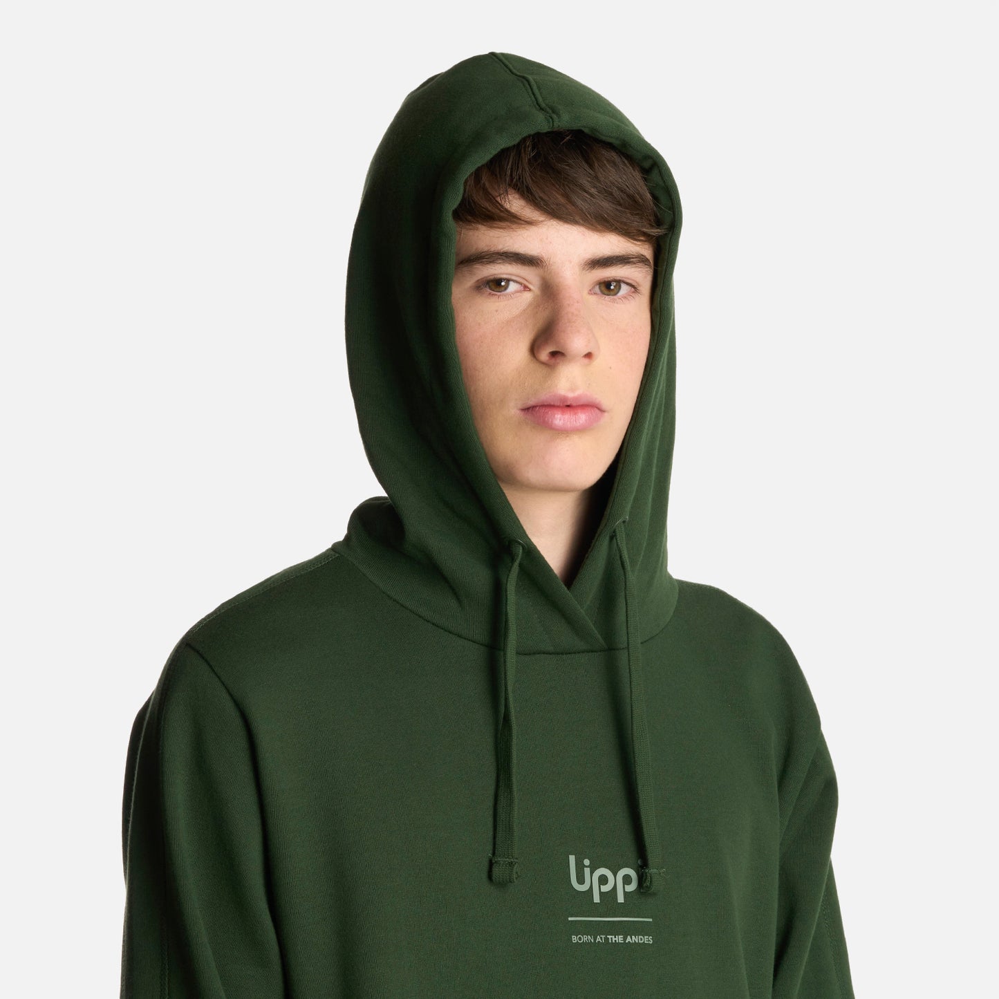 Polerón Teen Boy Ulmo Mid Point Hoody Sweatshirt Verde Militar Lippi