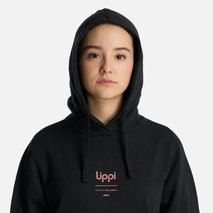 Polerón Teen Girl Ulmo Mid Point Hoody Sweatshirt Negro Lippi