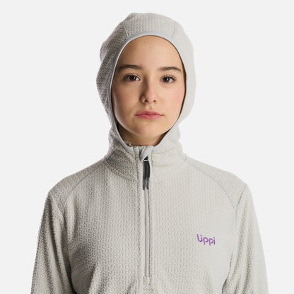 Polerón Teen Girl Mild Nano-F 14 Zip Hoody Gris Claro Lippi