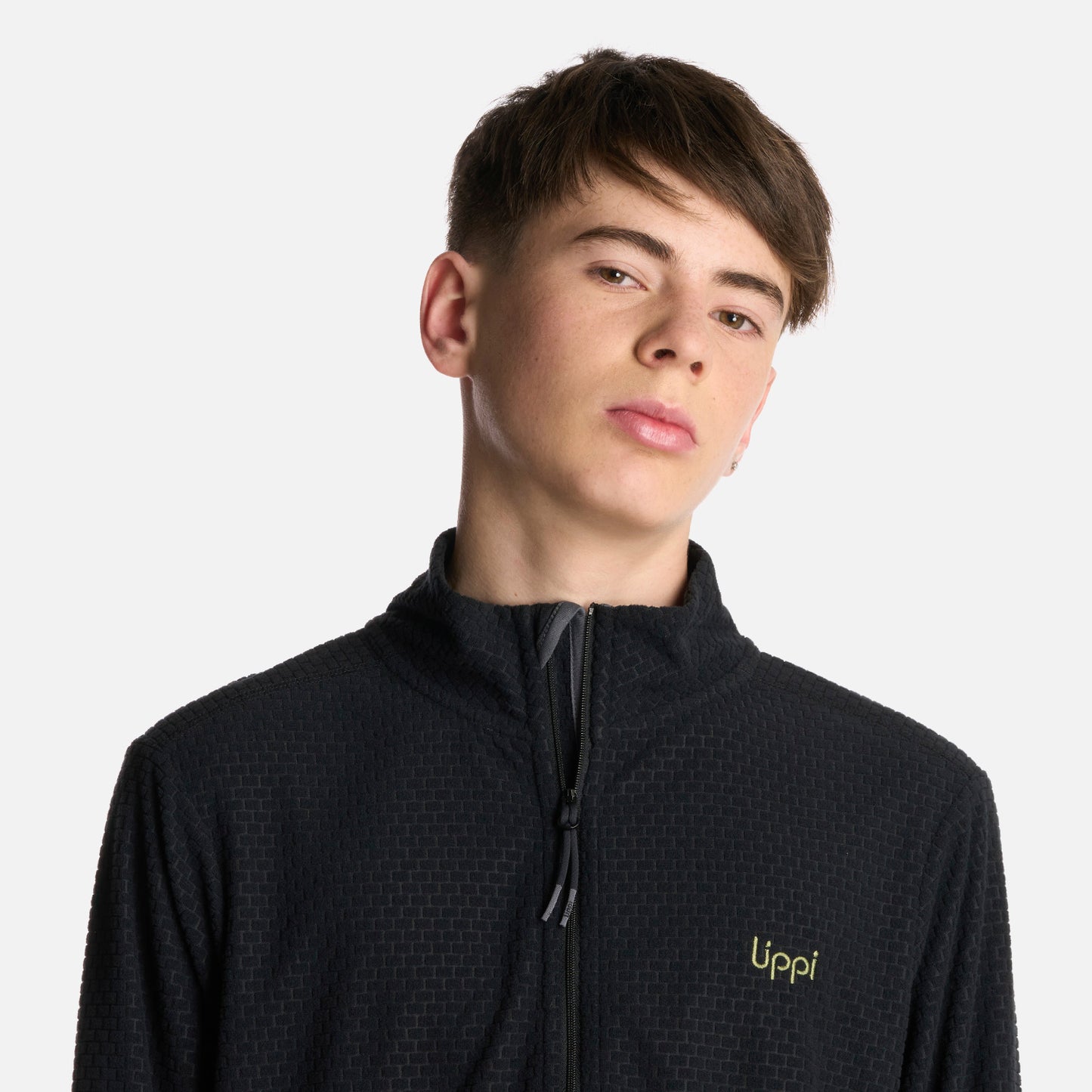 Polerón Teen Boy Mild Nano-F 14 Zip Negro Lippi