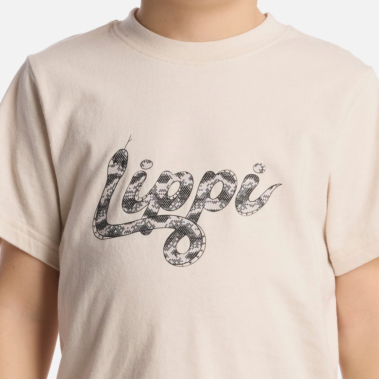 Polera Niño Logo Lippi T-Shirt Marfil Lippi