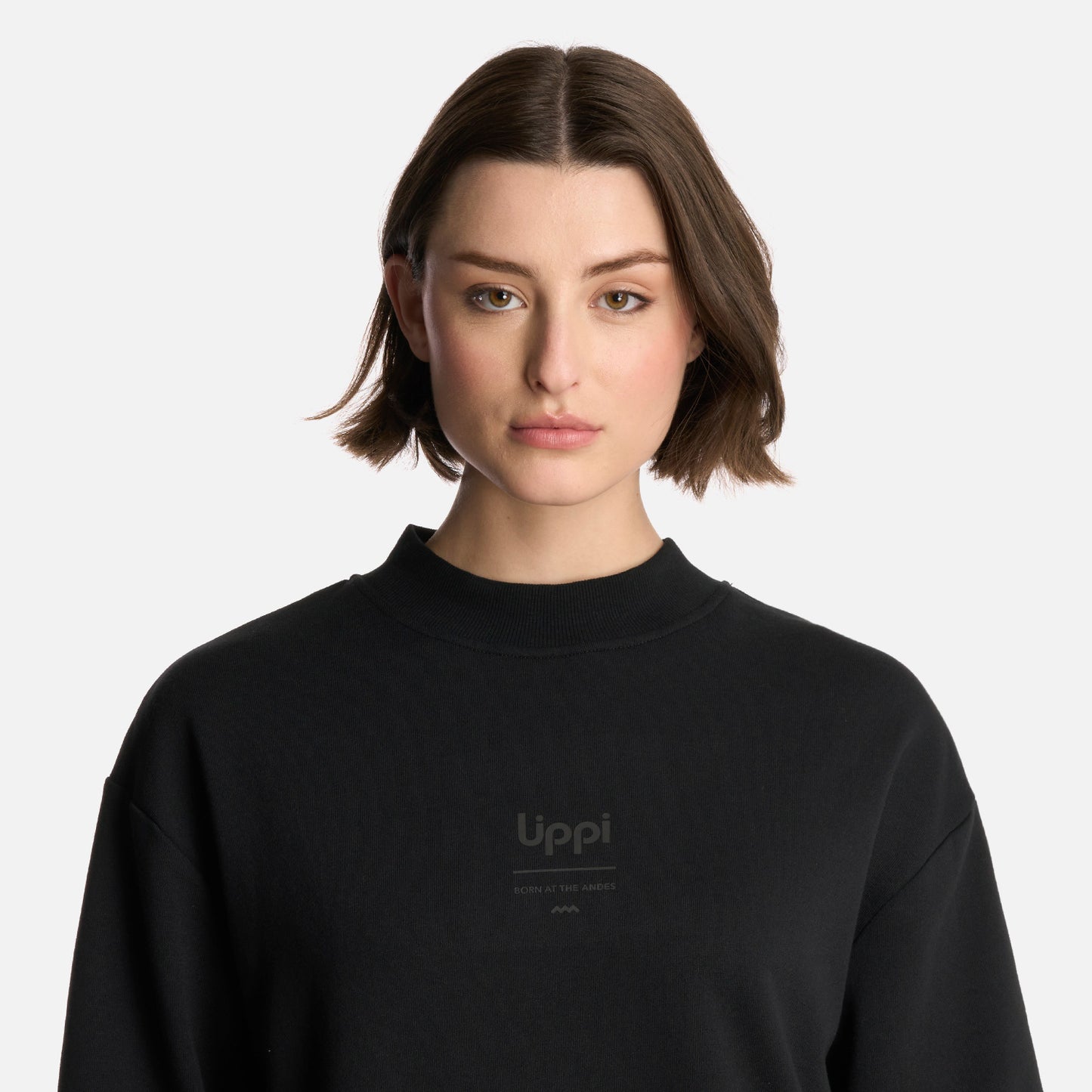 Polerón Mujer Ulmo Mid Point Crewneck Sweatshirt Negro Lippi